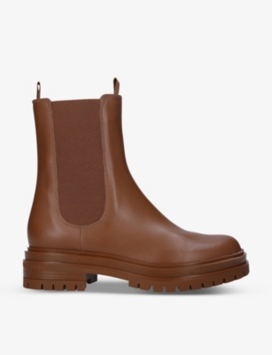 Gianvito Rossi Chester Leather Chelsea Boots In Brown