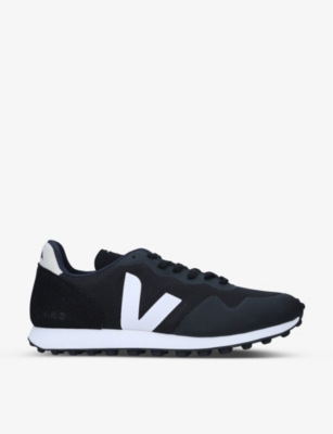 Veja Mens Black/comb Men's Sdu Rt B-mesh Vegan Suede Low-top Trainers 7 In Black/comb