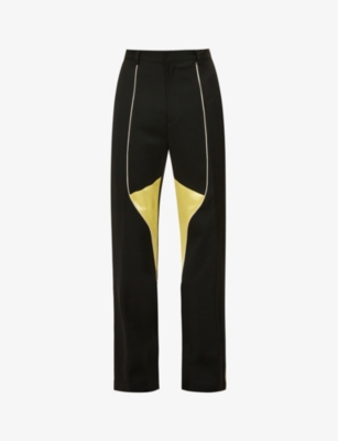 Wales Bonner Sunshine Colour-blocked Wool Trousers