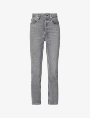 Agolde Riley High-rise Straight Cropped Jeans