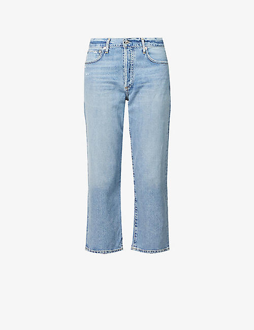CITIZENS OF HUMANITY: Emery cropped mid-rise cotton-blend jeans