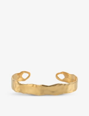 Monica Vinader Siren Muse 18ct Gold Vermeil On Sterling Silver Cuff Bracelet In Gold
