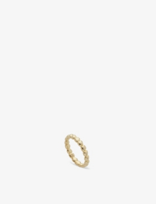 Monica Vinader Nura Teardrop 18ct Yellow Gold-plated Vermeil Recycled Sterling-silver Eternity Ring In Gold