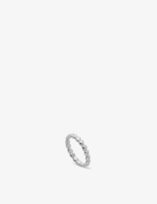 MONICA VINADER MONICA VINADER WOMEN'S SILVER NURA TEARDROP RECYCLED STERLING-SILVER ETERNITY RING,44472181