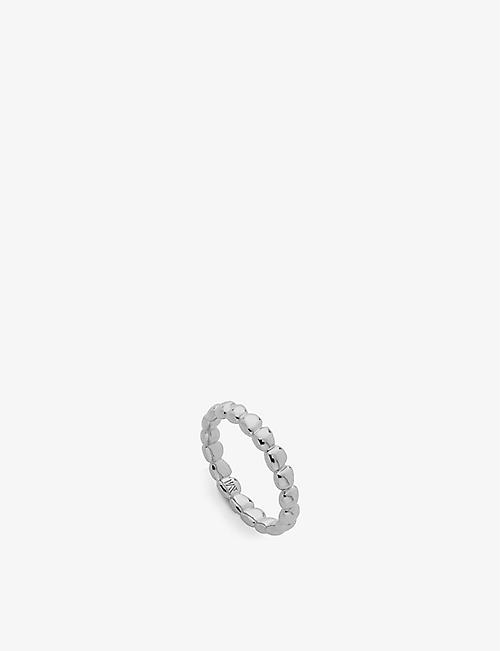 MONICA VINADER: Nura Teardrop recycled sterling-silver eternity ring