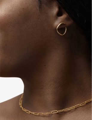 MONICA VINADER: Alta 18ct yellow gold-plated vermeil sterling-silver necklace