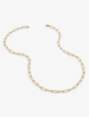 Monica Vinader Alta 18ct Yellow Gold-plated Vermeil Recycled Sterling-silver Necklace