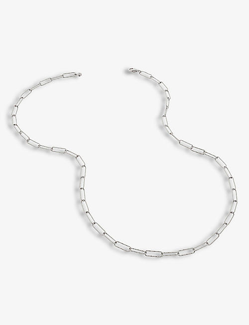 MONICA VINADER: Alta textured recycled sterling silver necklace