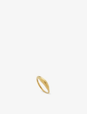 Monica Vinader Deia 18ct Gold-plated Vermeil Silver Ring