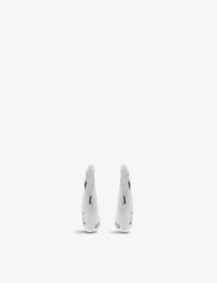 Monica Vinader Sterling Silver Deia Huggie Earrings In Silver