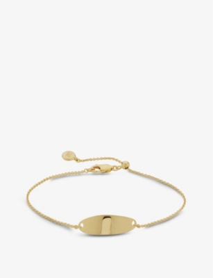 Shop Monica Vinader Womens Gold Nura 18ct Yellow Gold-plated Vermeil Sterling-silver Bracelet