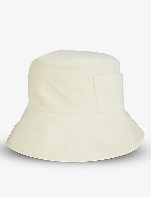 LACK OF COLOR: Wave pocketed terry cotton bucket hat