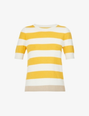 CHINTI AND PARKER Jeanne striped wool and cashmere blend jumper