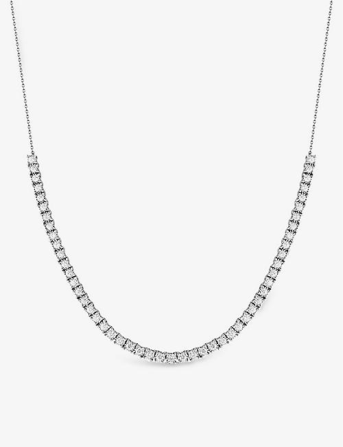 THE ALKEMISTRY: Dana Rebecca Ava Bea Tennis 14ct white-gold and diamond necklace