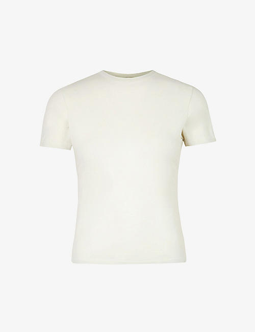SKIMS: Round-neck cotton-jersey T-shirt