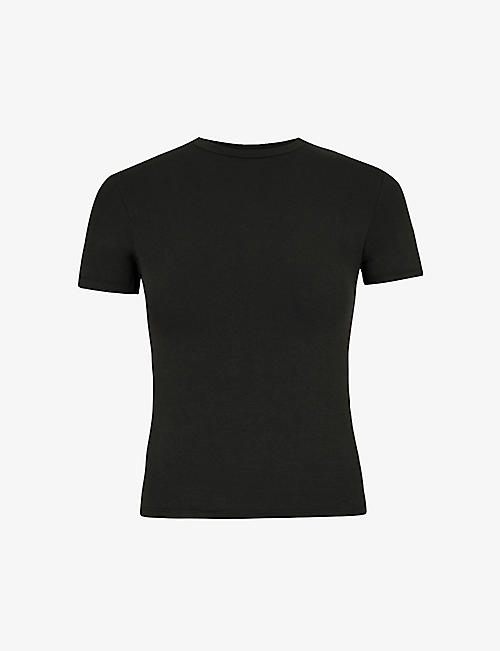 SKIMS: Round-neck cotton-jersey T-shirt