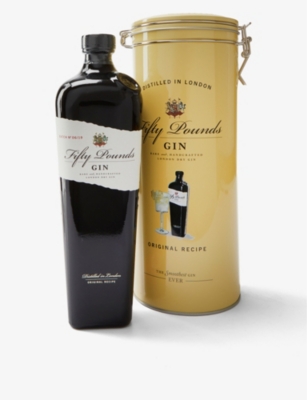 GIN - Fifty Pounds Gin Original Recipe tin 700ml | Selfridges.com