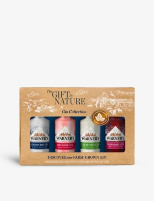 GIN: Warner’s Gift of Nature gin collection 4x50ml