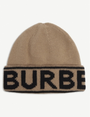 Burberry hat hotsell with logo