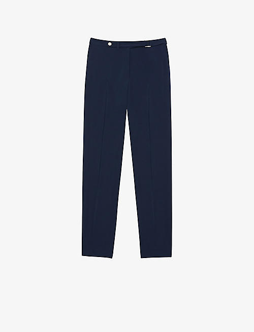 TED BAKER: Mid-rise tailored stretch-woven trousers