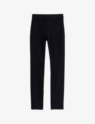 TED BAKER: Cayla seam-detail slim-fit cotton trousers