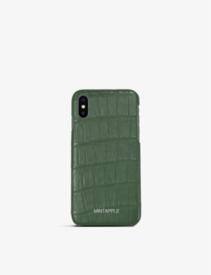 Alligator-embossed l...