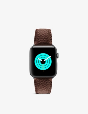 MINTAPPLE: Top-grain leather Apple Watch strap
