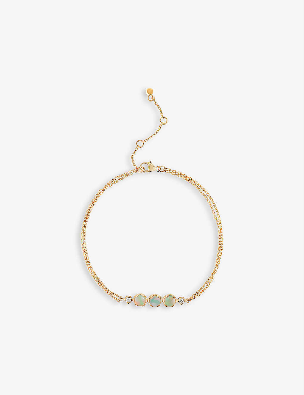 The Alkemistry Dinny Hall 14ct Yellow-gold Opal And Diamond Bracelet In Yellow Gold