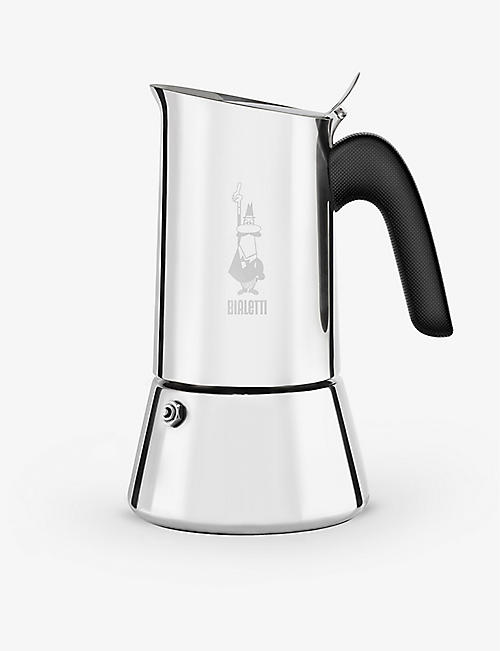 BIALETTI: Venus Induction four cup stainless steel and plastic coffee maker