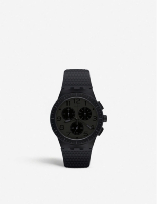 SWATCH - PIEGE silicone strap quartz movement watch | Selfridges.com