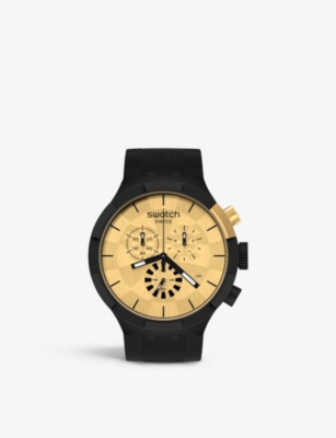 SWATCH SB02Z400 Checkpoint Golden Selfridges