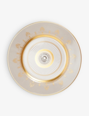 WEDGWOOD: Anthemion 22ct gold and bone china side plate 20cm