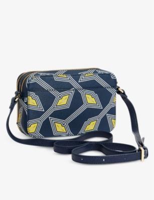 Ted Baker Navy Lexxii Lip-print Woven Cross-body Bag Size ModeSens