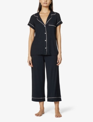Eberjey Womens Sorbet Black Gisele Stretch-woven Pyjama Set In Black Sorbet