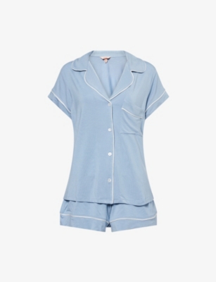Gisele stretch-jersey pyjama set