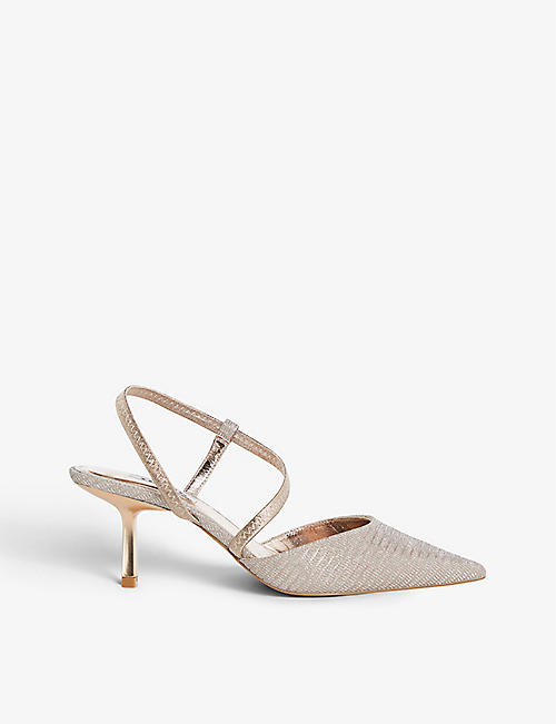 DUNE: Colombia pointed-toe woven courts