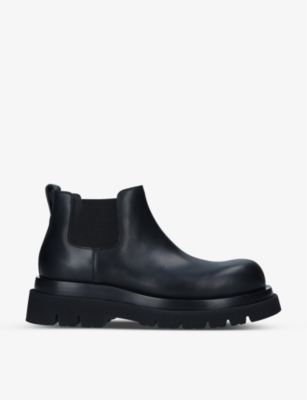 BOTTEGA VENETA: Lug elasticated-side leather ankle boots