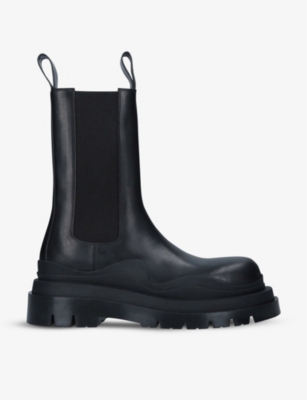 Bottega Veneta The Lug Slip-on Boots In Black