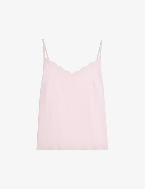 TED BAKER: Siina scalloped woven cami top