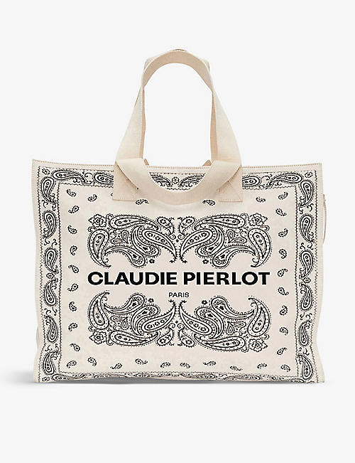CLAUDIE PIERLOT: Paisley-print cotton travel tote bag