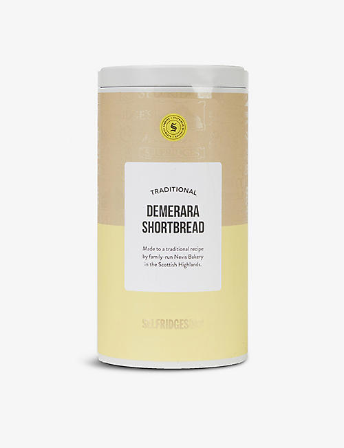SELFRIDGES SELECTION: Demerara sugar shortbread tin 250g