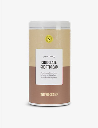 SELFRIDGES SELECTION: Rich chocolate shortbread tin 250g
