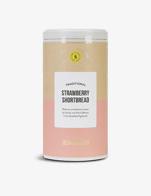 SELFRIDGES SELECTION: Traditional strawberry shortbread 250g