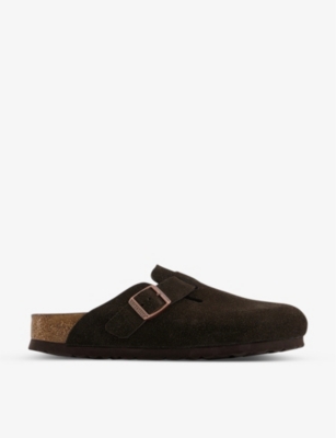 BIRKENSTOCK: Boston suede clogs