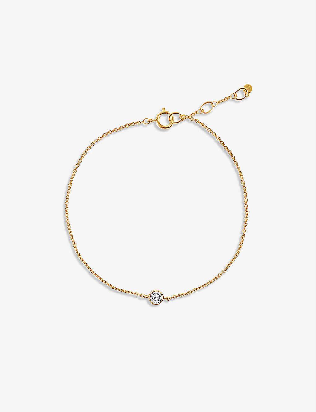 Edge Of Ember Solitaire 14ct Yellow-gold Diamond Bracelet In Yellow Gold