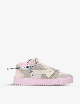 3.0 off court leather white pink