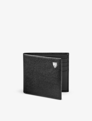 Aspinal Of London Womens Black Saffiano Leather Billfold Wallet