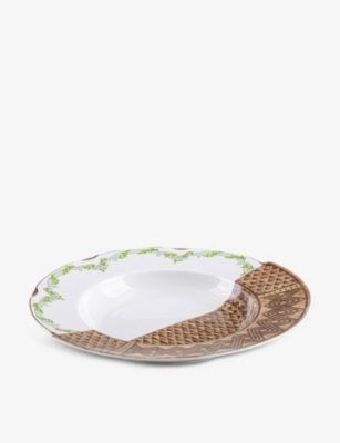 Seletti Hybrid Malao Printed Porcelain Soup Bowl 25.4cm