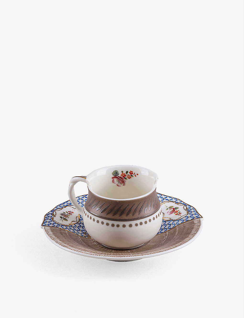 Seletti Hybrid Djenne Porcelain Coffee Cup And Saucer