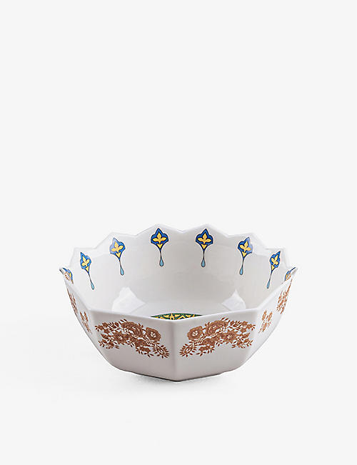 SELETTI: Hybrid Aror abstract-pattern bone-china porcelain bowl
